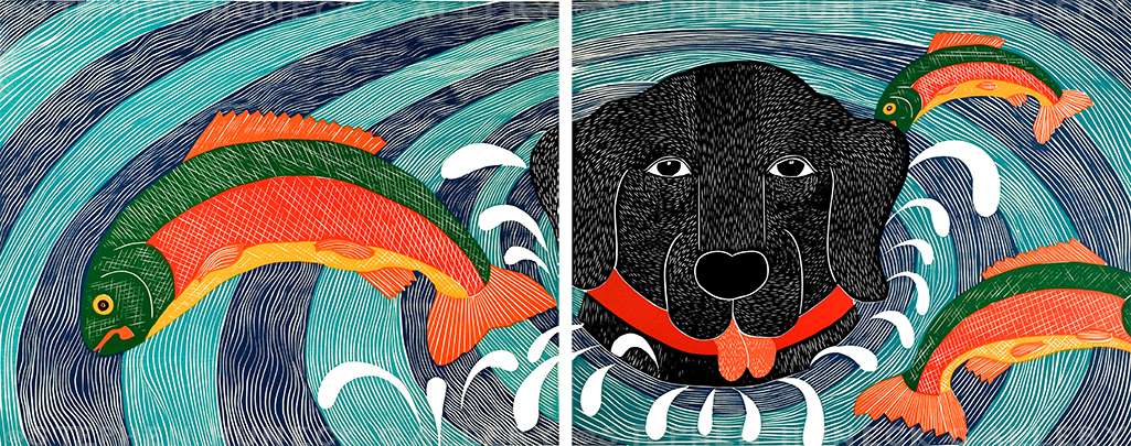 Fish Are Jumping - Diptych Print