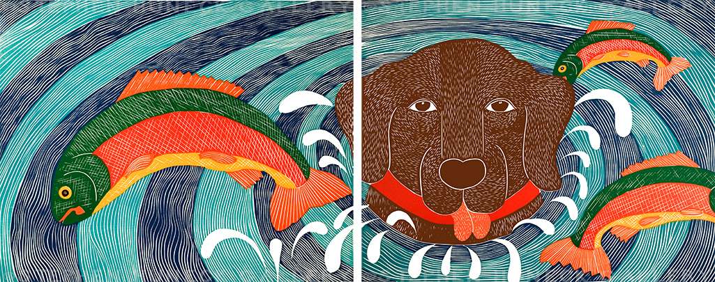 Fish Are Jumping - Diptych Print