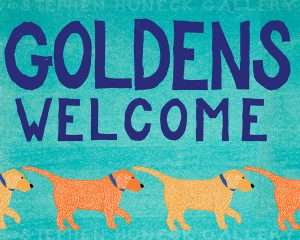 Goldens Welcome - Giclee Print