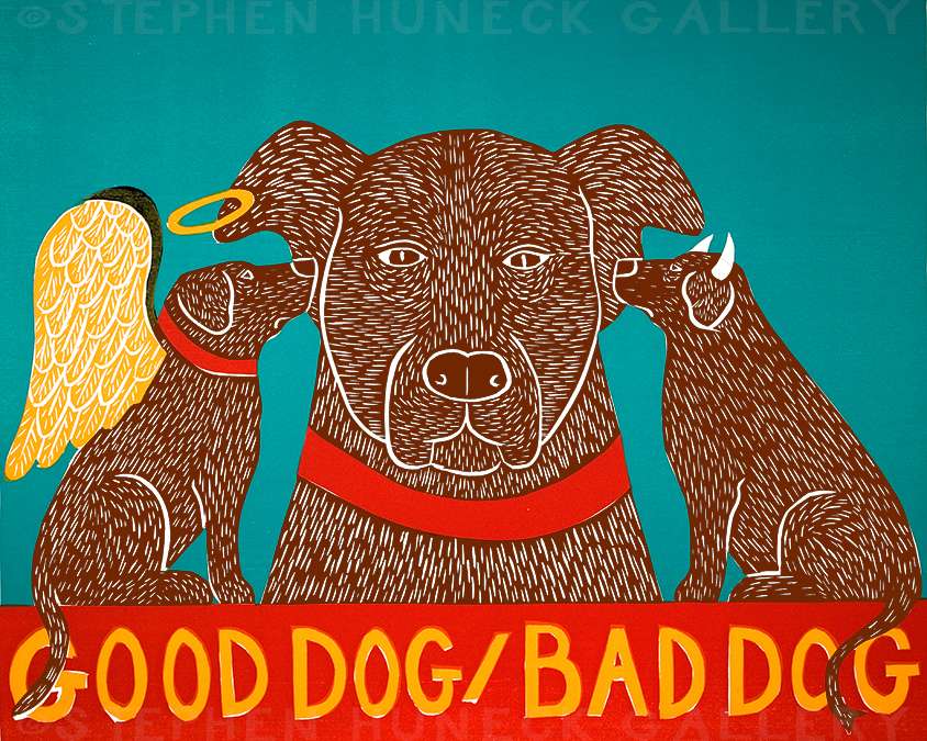 Good Dog/Bad Dog - Giclee Print