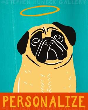 Good Dog-Fawn Pug - Customizable Print