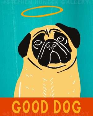 Good Dog-Fawn Pug - Giclee Print