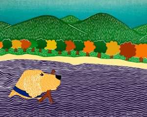 I Like Sticks-Autumn-Golden - Giclee Print