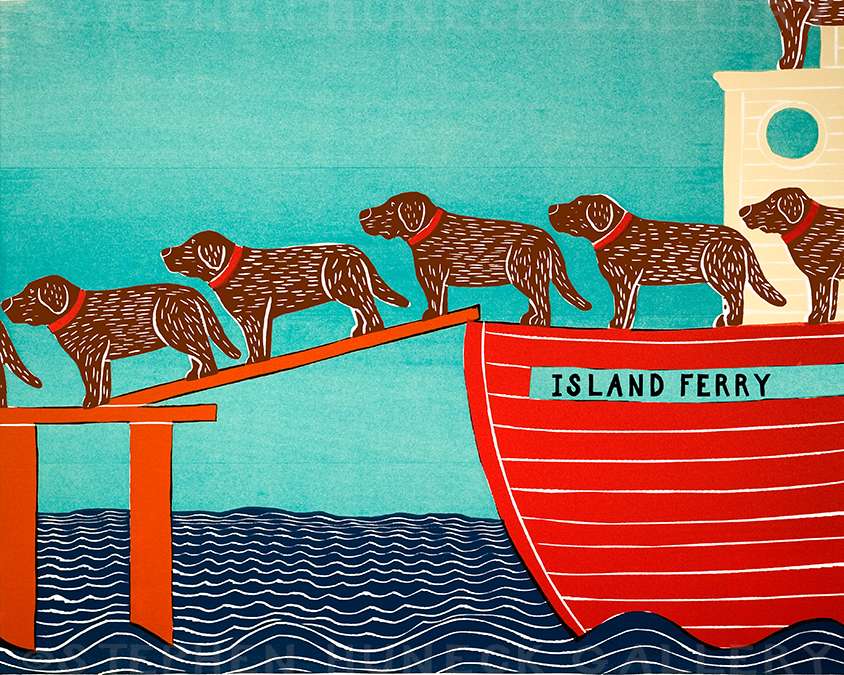 Island Ferry - Giclee Print