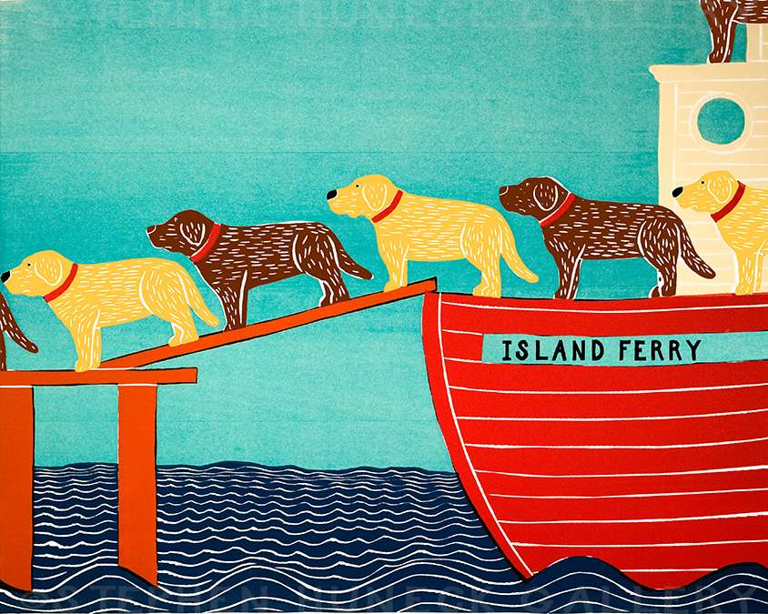 Island Ferry - Giclee Print