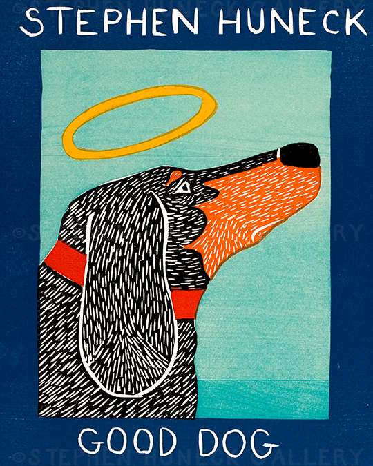 Good Dog-Dachshund - Medium Woodcut