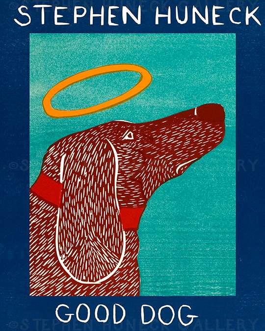Good Dog-Dachshund - Medium Woodcut