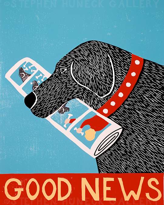 Good News - Original Woodcut