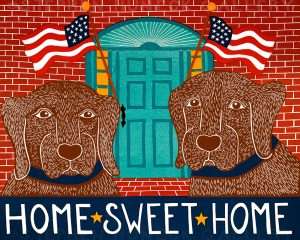 Home Sweet Home - Original Woodcut