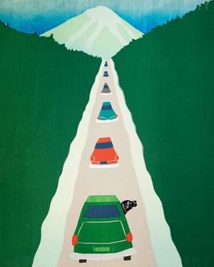 Driving to the Lodge - Giclee Print