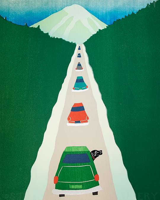 Driving to the Lodge - Giclee Print