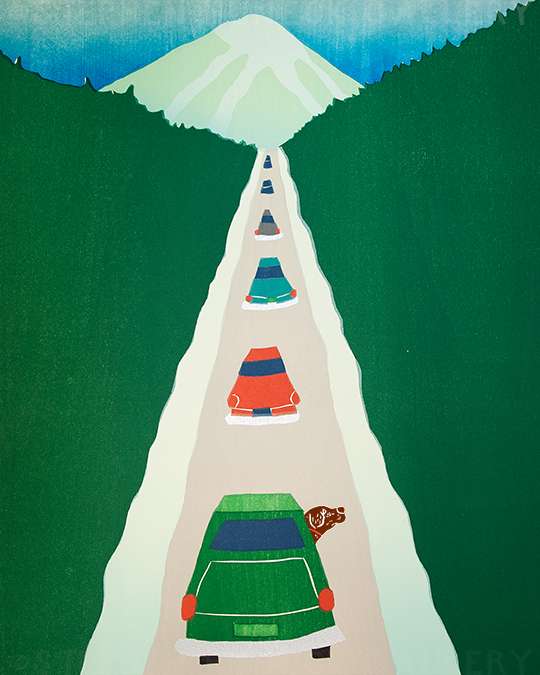 Driving to the Lodge - Giclee Print