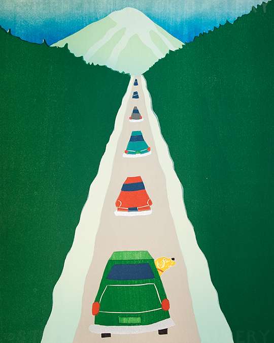 Driving to the Lodge - Giclee Print