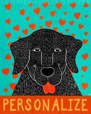 Pure Love-Happy Lab - Customizable Print
