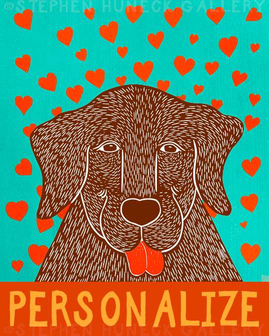Pure Love-Happy Lab - Customizable Print