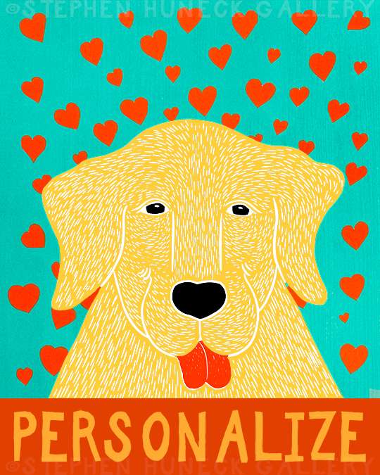 Pure Love-Happy Lab - Customizable Print