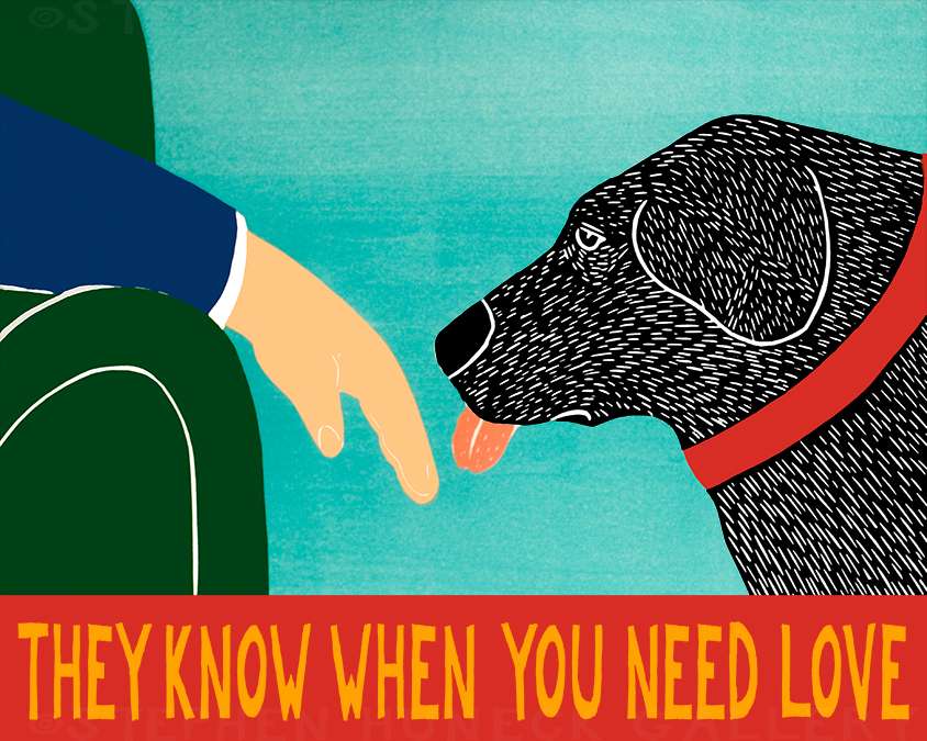 They Know When You Need Love - Giclee Print