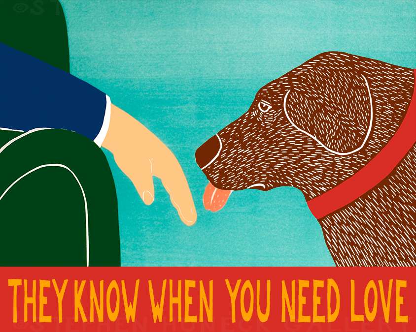They Know When You Need Love - Giclee Print