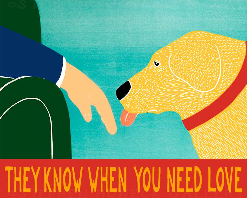 They Know When You Need Love - Giclee Print