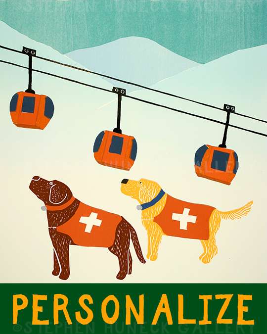 Ski Patrol - Customizable Print