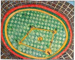 Ball Park - Crayon Print