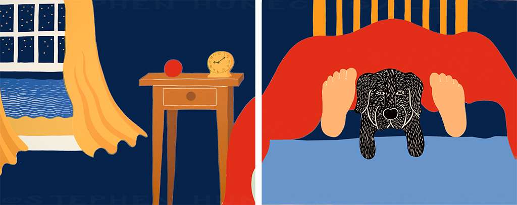 Bed Time - Diptych Print