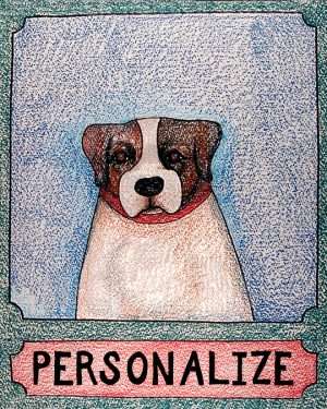 Jack Russell - Customizable Crayon Print