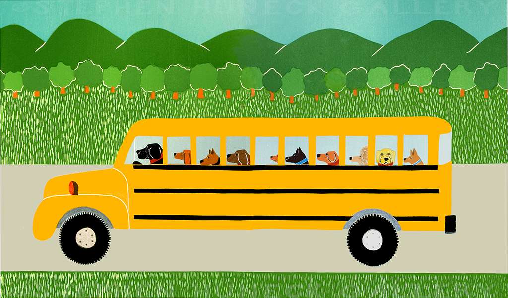 School Bus - Full Edition Print
