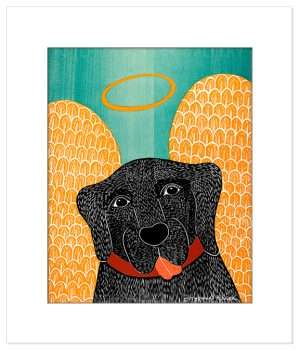 Angel Dog - Transparent Giclee