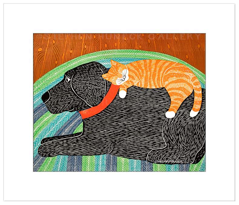 Catnap - Transparent Giclee