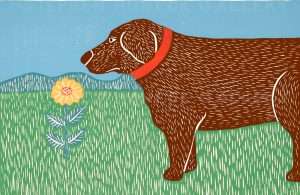 Nature Walk-Good Dog - Medium Woodcut