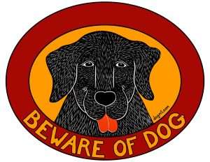 Beware of Dog - Sticker Decal