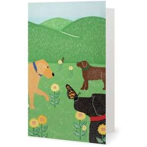 Flowers & Butterflies - Card