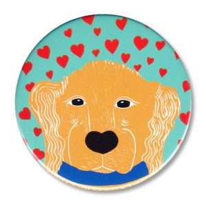 Pure Love-Golden Retriever - 2.25" Round