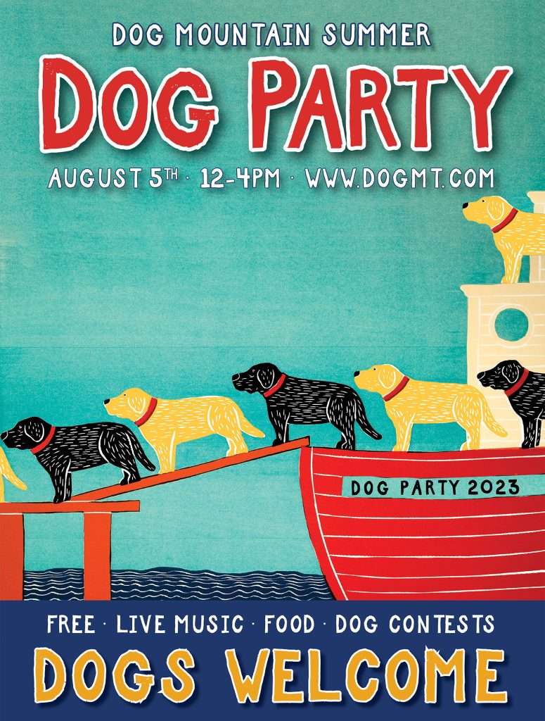 Summer Dog Party Poster 2023