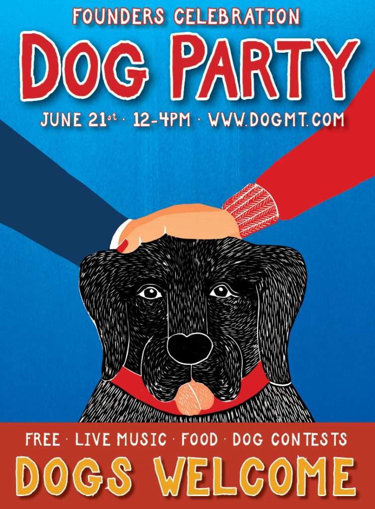 2025 Founders Celebration Dog Party Poster