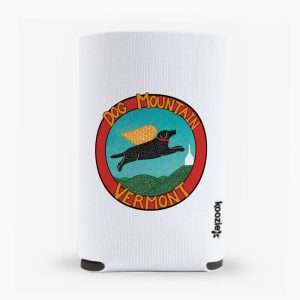 Dog Mountain VT logo koozie can cooler