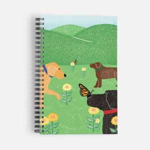flowers and butterflies notebook
