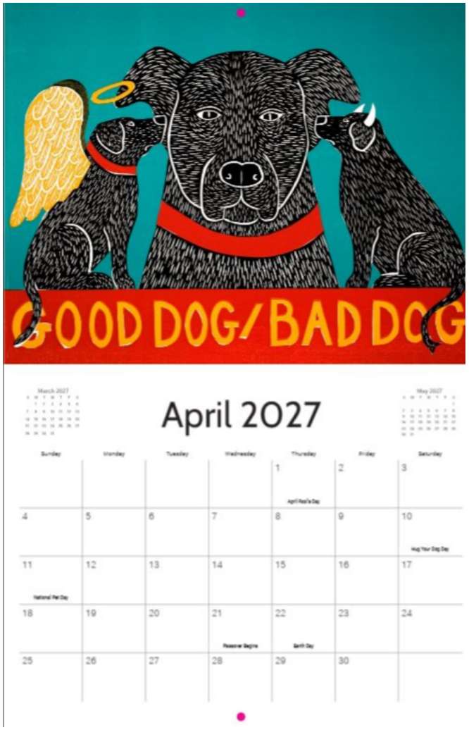 2027 Dog Mountain Calendar - Image 5