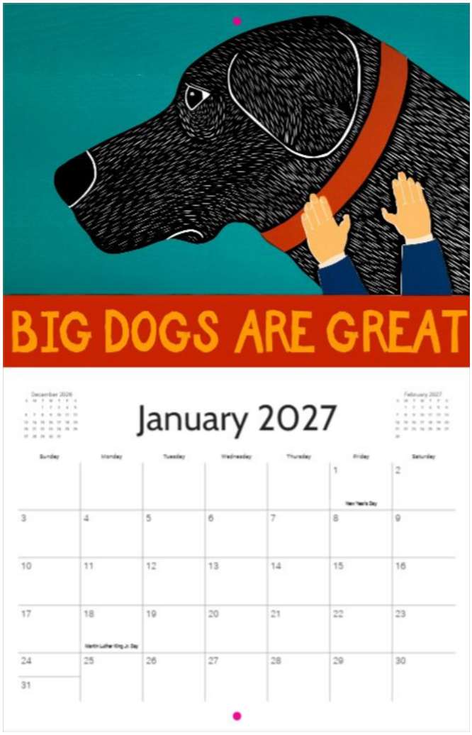 2027 Dog Mountain Calendar - Image 2