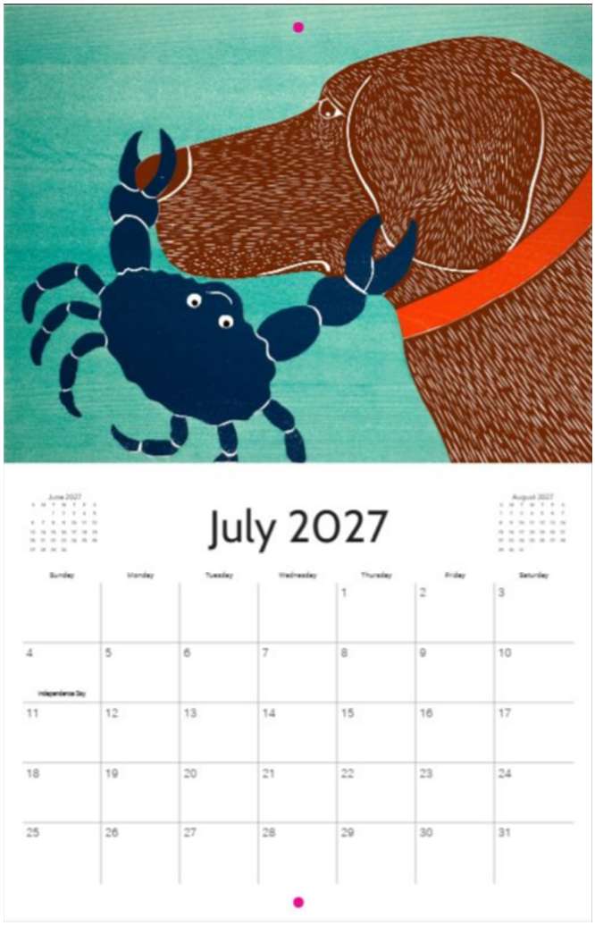 2027 Dog Mountain Calendar - Image 8