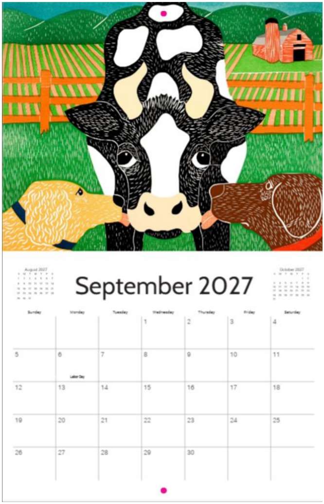 2027 Dog Mountain Calendar - Image 10